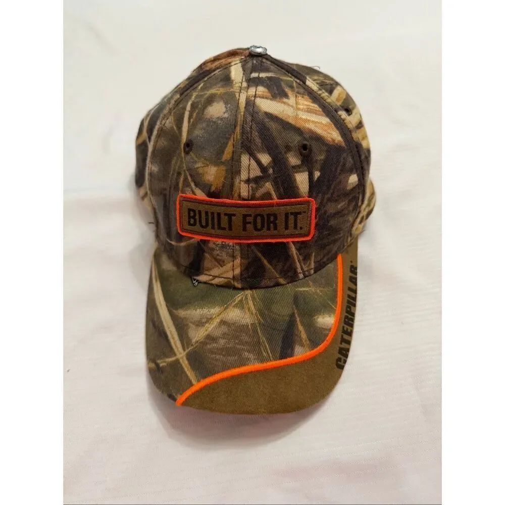 Cat Caterpillar Mossy Oak Style Camouflage Camo Hunting Cap Hat One Size